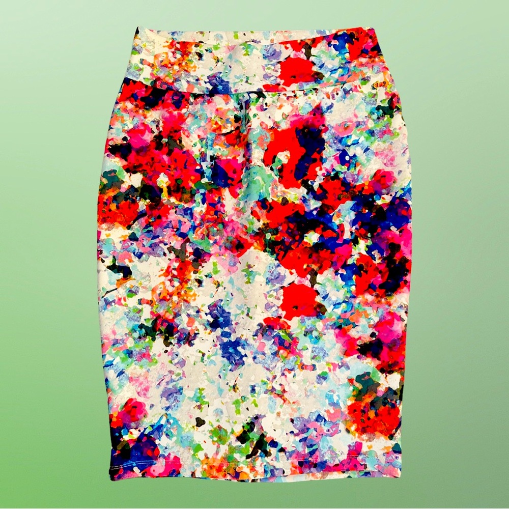 Beautiful Stretch material colorful skirt
